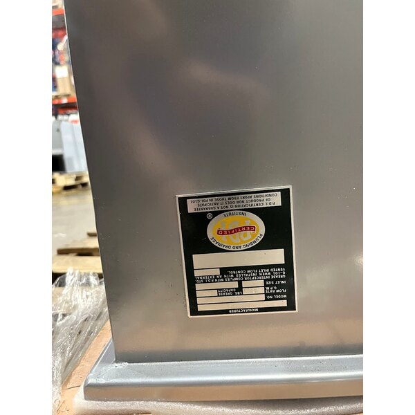 Scratch and Dent Regency 100 lb. 50 GPM Grease Trap with 4" Non-Threaded Connections