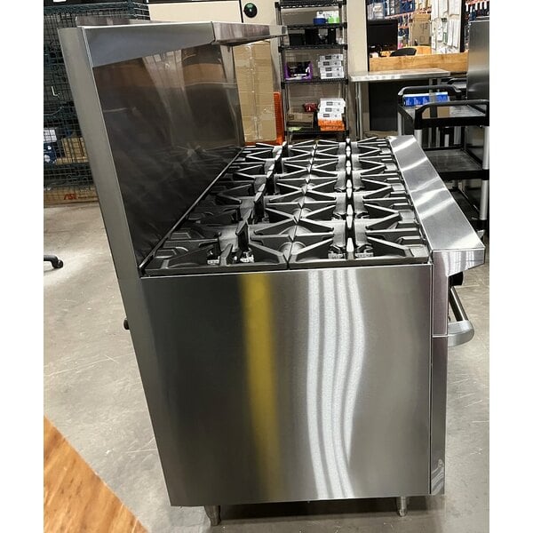 Scratch and Dent Garland G60-10RR Natural Gas 10 Burner 60" Range with Two Standard Ovens - 406,000 BTU