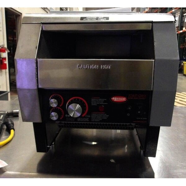 Scratch and Dent Hatco TQ-800HBA Toast Qwik One Side Conveyor Toaster - 3" Opening, 208V