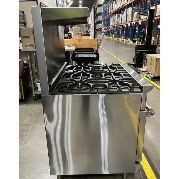 Scratch and Dent Imperial Range IR-6NG Pro Series 36" Natural Gas 6 Burner Range with Standard Oven - 227,000 BTU