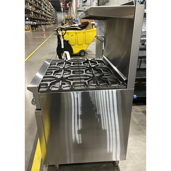 Scratch and Dent Imperial Range IR-6NG Pro Series 36" Natural Gas 6 Burner Range with Standard Oven - 227,000 BTU