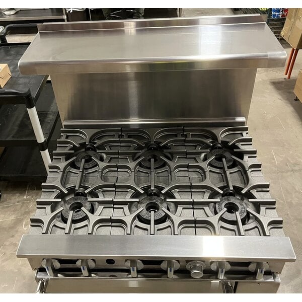 Scratch and Dent Imperial Range IR-6NG Pro Series 36" Natural Gas 6 Burner Range with Standard Oven - 227,000 BTU