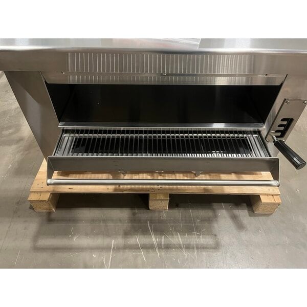 Scratch and Dent Cooking Performance Group S-36-SB-N 34" Natural Gas Infrared Salamander Broiler - 36,000 BTU