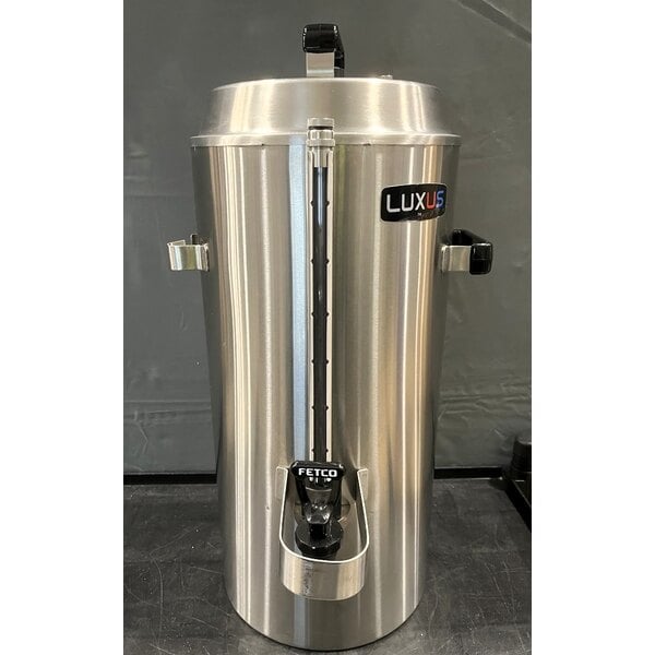 Scratch and Dent Fetco TPD-30 Luxus Stainless Steel 3 Gallon Coffee Dispenser