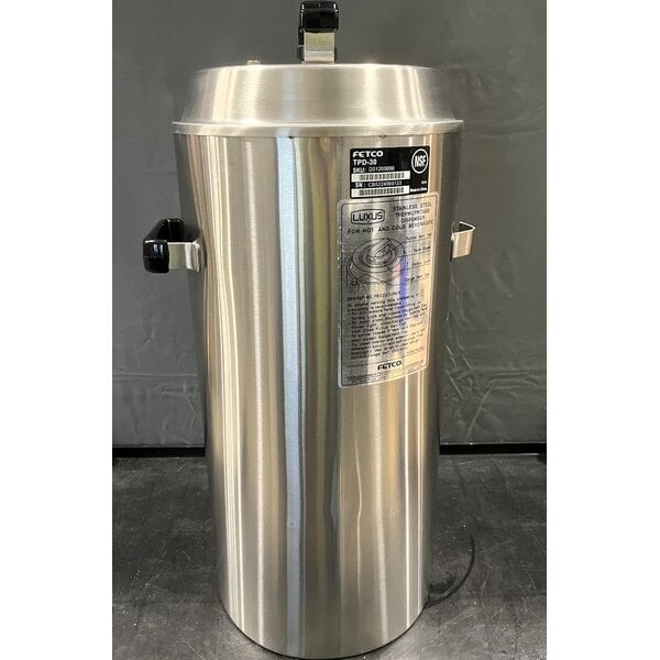 Scratch and Dent Fetco TPD-30 Luxus Stainless Steel 3 Gallon Coffee Dispenser