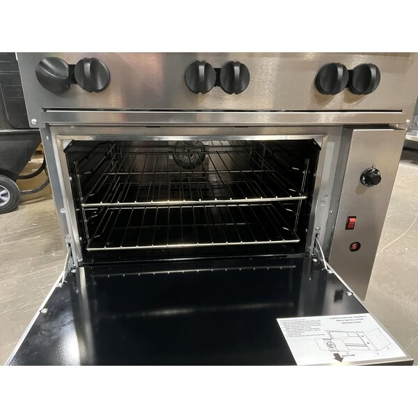 Scratch and Dent Vulcan 36C-6BP Endurance 6 Burner 36" Liquid Propane Range with Convection Oven Base - 215,000 BTU