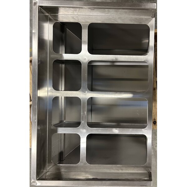 Scratch and Dent ServIt 32" Stainless Steel Flatware / Tray Cart with 8 Pan Capacity TSC-32