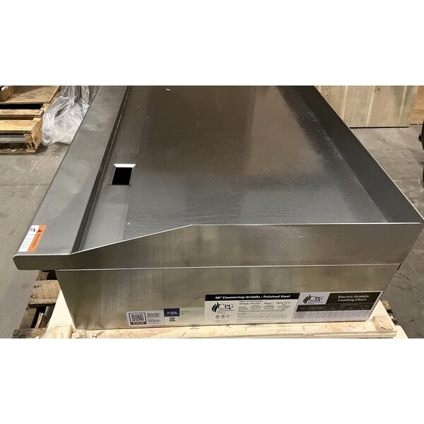 Scratch and Dent Cooking Performance Group G-CPG-48-M 48" Electric Countertop Griddle - 12,000W / 16,000W, 208 / 240V