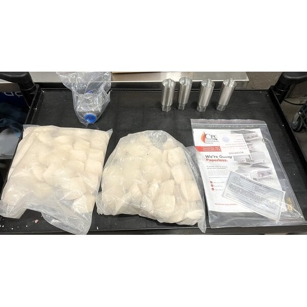 Scratch and Dent Cooking Performance Group CL-CPG-24-NL 24" Gas Countertop Lava Briquette Charbroiler - 80,000 BTU