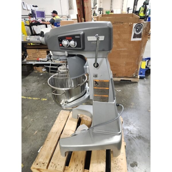 Scratch and Dent Hobart Legacy+ HL200-10STD 20 Qt. Planetary Floor Mixer with Guard & Standard Accessories - 120V, 1/2 hp