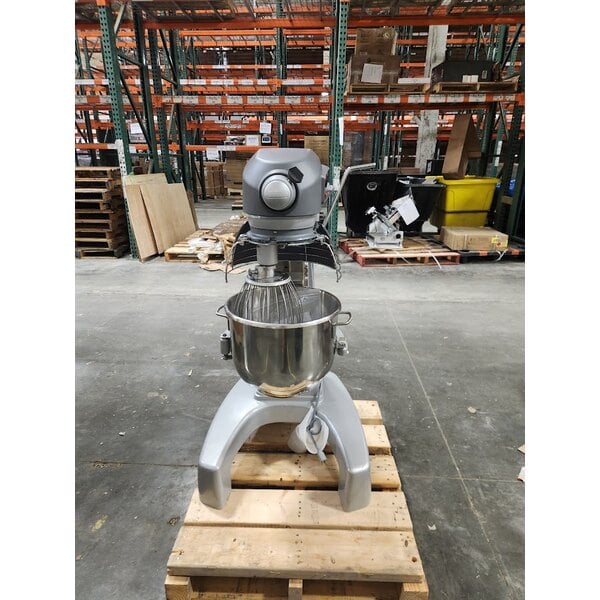 Scratch and Dent Hobart Legacy+ HL200-10STD 20 Qt. Planetary Floor Mixer with Guard & Standard Accessories - 120V, 1/2 hp