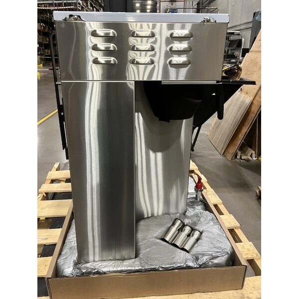 Scratch and Dent Curtis G4TP2T10A3100 ThermoPro Stainless Steel Twin Coffee Brewer - 220V