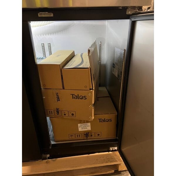 Scratch and Dent Avantco UDD-72-HC (2) Four Tap Shallow Depth Kegerator Beer Dispenser - Black, (3) 1/2 Keg Capacity