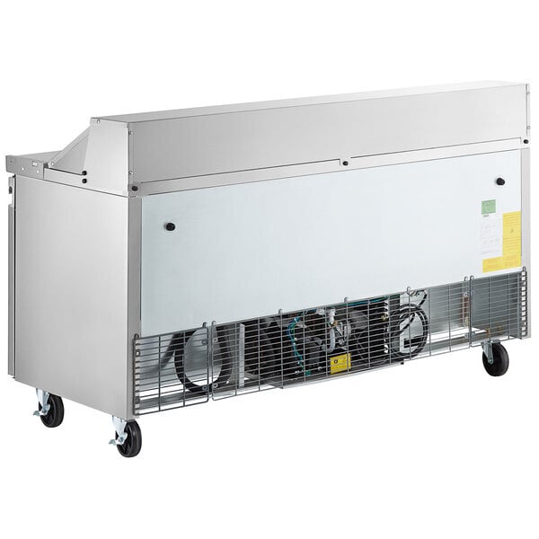 Scratch and Dent Avantco A Plus APST-72 72" 3 Door Stainless Steel Refrigerated Sandwich / Salad Prep Table