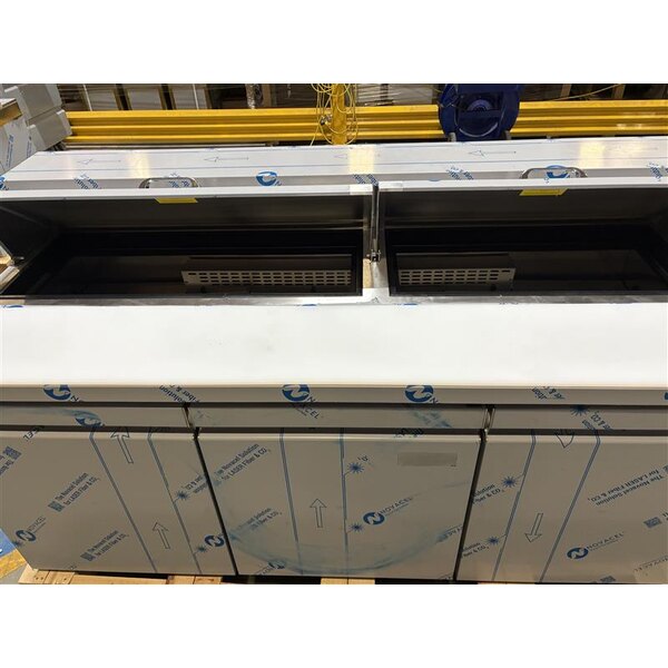 Scratch and Dent Avantco A Plus APST-72 72" 3 Door Stainless Steel Refrigerated Sandwich / Salad Prep Table