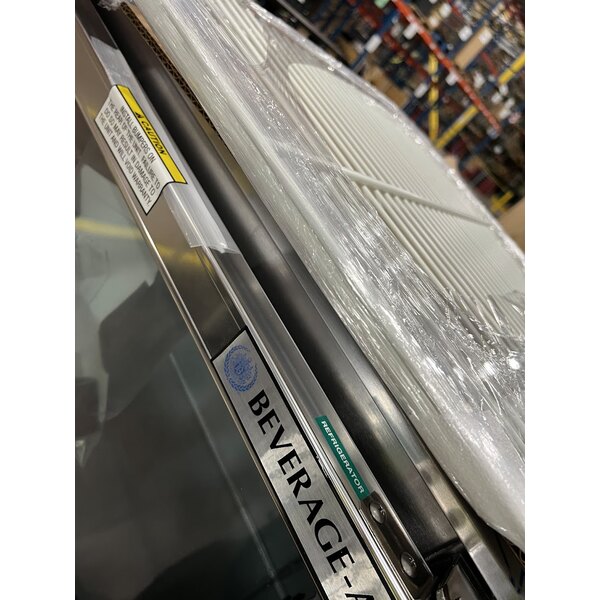 Scratch and Dent Beverage-Air UCR27AHC-25-ADA 27" Undercounter Refrigerator with Glass Door and LED Lighting