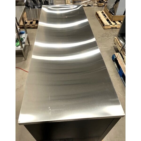 Scratch and Dent Avantco UBB-378-G-HC 78" Black Counter Height Glass Door Back Bar Refrigerator with LED Lighting