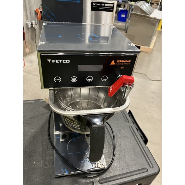 Scratch and Dent Fetco CBS-1221 Automatic Airpot Brewer with Large Metal Brew Basket - 120V