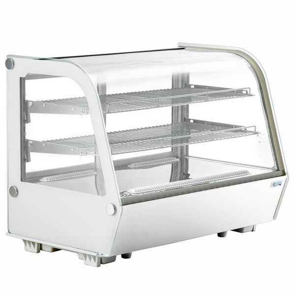 Scratch and Dent Avantco BCC-35-HC 34 1/2" White Refrigerated Countertop Bakery Display Case with LED Lighting