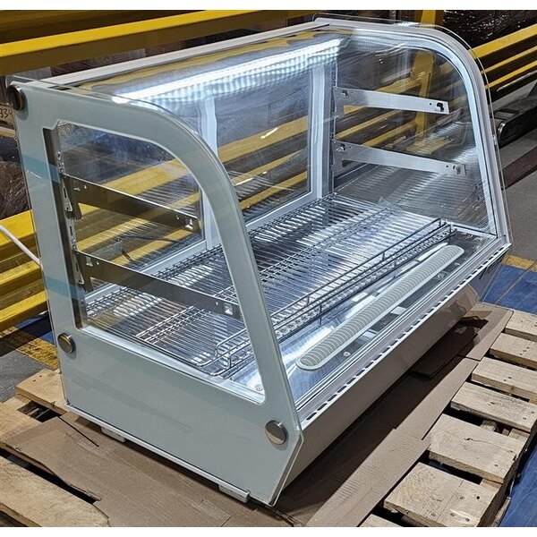 Scratch and Dent Avantco BCC-35-HC 34 1/2" White Refrigerated Countertop Bakery Display Case with LED Lighting