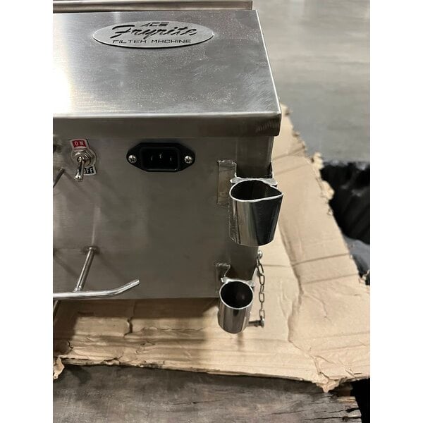 Scratch and Dent Frymate FRYRITE40L 50 lb. Portable Fryer Oil Filter Machine with 1-Way Pump - 120V