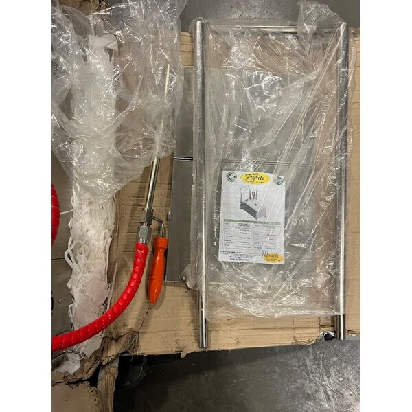 Scratch and Dent Frymate FRYRITE40L 50 lb. Portable Fryer Oil Filter Machine with 1-Way Pump - 120V