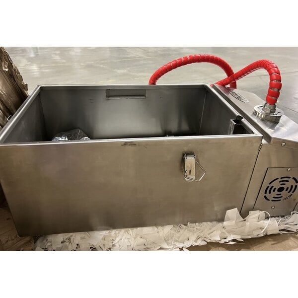 Scratch and Dent Frymate FRYRITE40L 50 lb. Portable Fryer Oil Filter Machine with 1-Way Pump - 120V