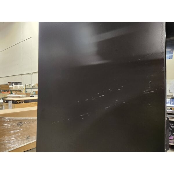 Scratch and Dent Avantco GDS-33-HCB 40" Black Customizable Sliding Glass Door Merchandiser Refrigerator with LED Lighting