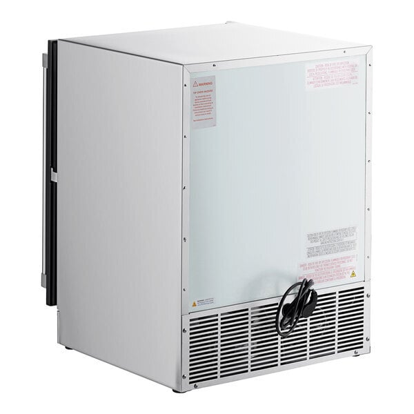 Scratch and Dent Perlick HB24RS-BS-STK 24" Black ADA Compliant Single Door Undercounter Refrigerator