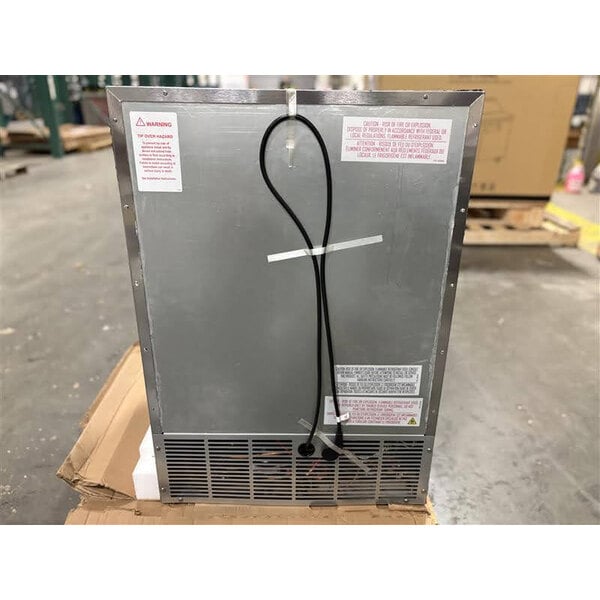 Scratch and Dent Perlick HB24RS-BS-STK 24" Black ADA Compliant Single Door Undercounter Refrigerator