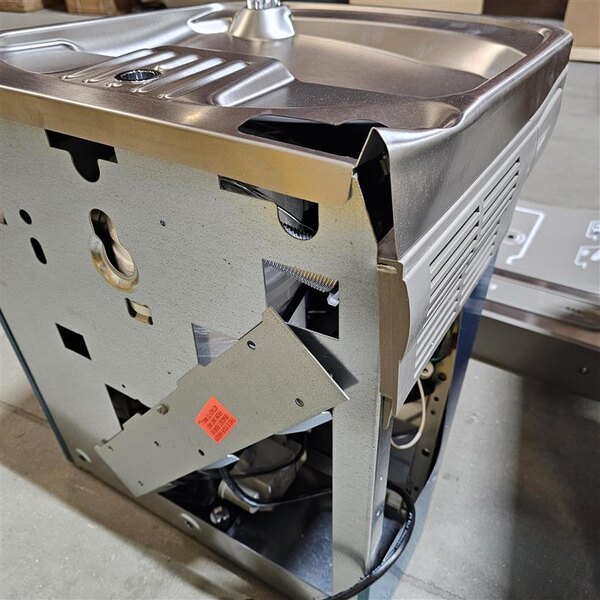 Scratch and Dent Zurn Elkay LZOOTL8WSSK Stainless Steel 8 GPH Dual Hands-Free Filtered Bottle Filling Station with Bi-Level Drinking Fountain - 115V - Chilled