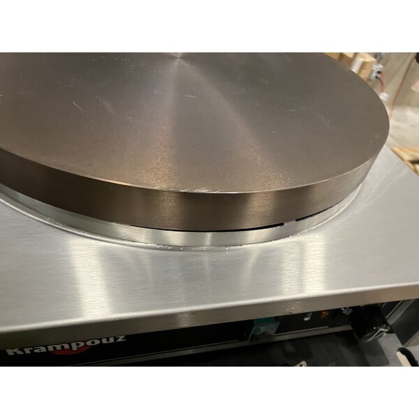 Scratch and Dent Krampouz CECIJ4 15 3/4" Dual Electric Cast Iron Crepe Maker - 240V / 3600W