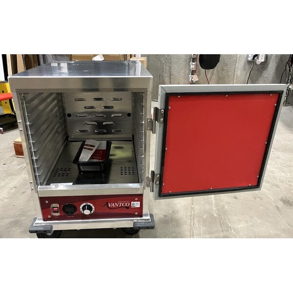 Scratch and Dent Avantco HTIS-1812 Undercounter Half Size Insulated Heated Holding Cabinet with Solid Door - 120V