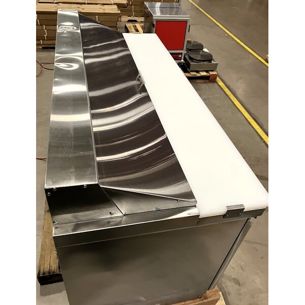 Scratch and Dent Avantco ZPT-71-FB-HC 71" 3 Door Front Breathing Cutting Top Refrigerated Sandwich Prep Table