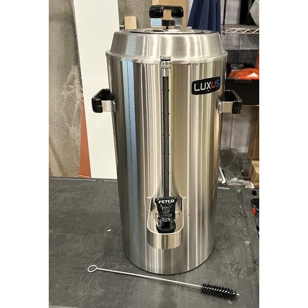 Scratch and Dent Fetco TPD-30 Luxus Stainless Steel 3 Gallon Coffee Dispenser