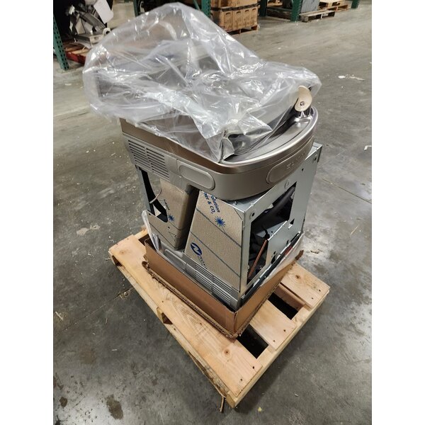 Scratch and Dent Zurn Elkay LZSTL8WSLP EZH20 8 GPH Light Gray Hands-Free Filtered Bottle Filling Station and Versatile Bi-Level Drinking Fountain - 115V - Chilled