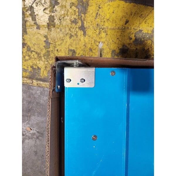 Scratch and Dent Regency Single Aluminum Swinging Traffic Door with 9" x 14" Window - 30" x 84" Door Opening