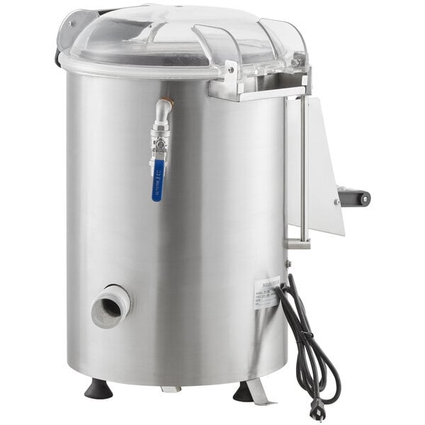 Scratch and Dent Avantco PPC22 22 lb. Countertop Potato Peeler - 120V, 1 hp