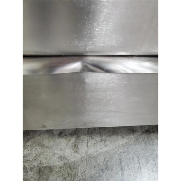 Scratch and Dent Regency 18" x 21" x 13" Three-Compartment Utility Sink for (1) 8" Center Faucet