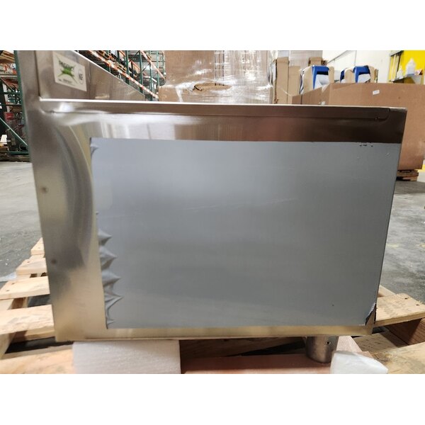 Scratch and Dent Regency 18" x 24" Underbar Ice Bin with 7 Circuit Post-Mix Cold Plate, Sliding Lid, and Bottle Holders - 51 lb.