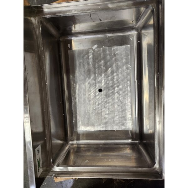 Scratch and Dent Regency 18" x 24" Underbar Ice Bin with 7 Circuit Post-Mix Cold Plate, Sliding Lid, and Bottle Holders - 51 lb.