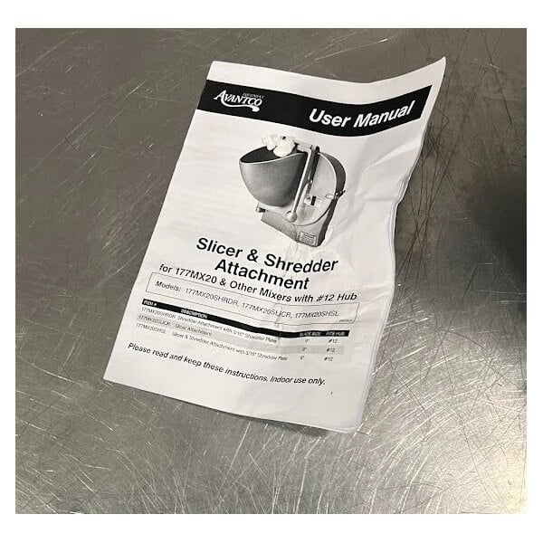 Scratch and Dent Shredder Attachment for Mixers with #22 Hubs