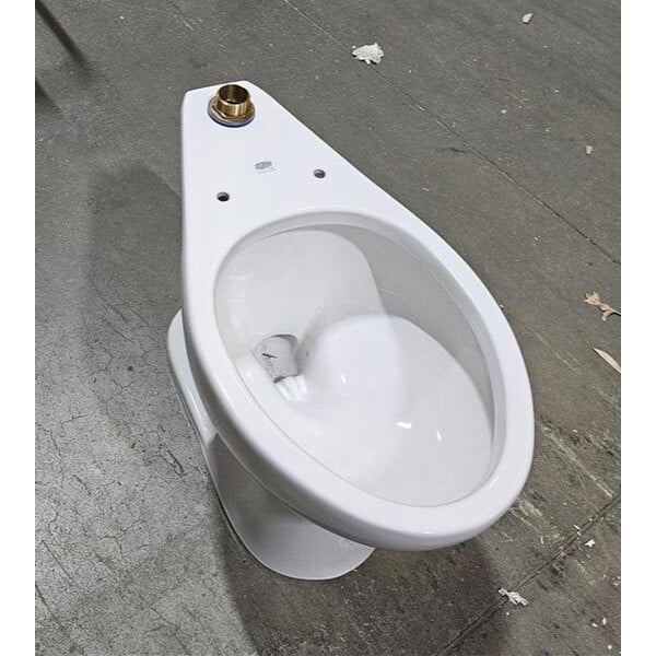 Scratch and Dent Zurn Elkay One Z.WC4.AS.TM Sensor Toilet System with ADA Height Floor Mounted Toilet and Top Mount Flush Valve - 1.28 GPF