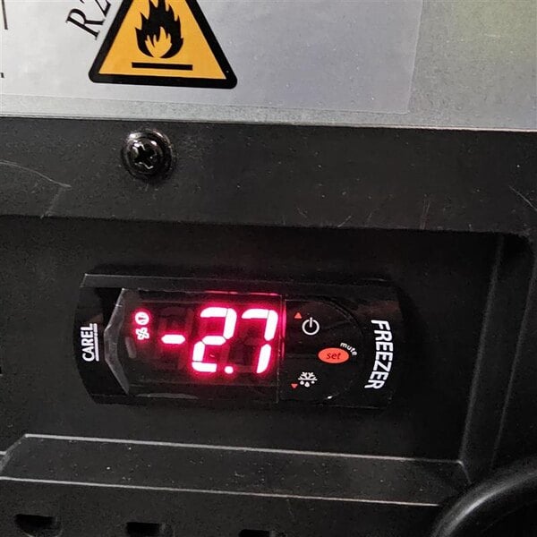 Scratch and Dent Avantco SS-WT-48F-HC Two Door Worktop Freezer with 3 1/2" Backsplash