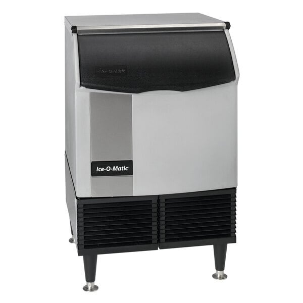 Scratch and Dent Ice-O-Matic ICEU220HA 24 1/2" Air Cooled Undercounter Half Dice Cube Ice Machine with 70 lb. Bin - 115V; 238 lb.