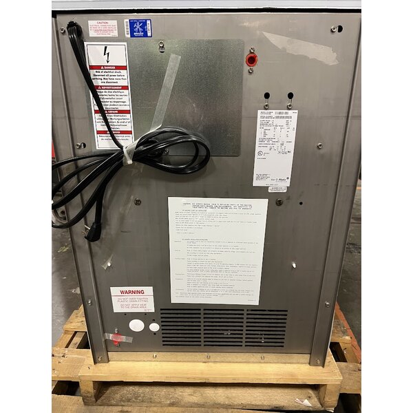 Scratch and Dent Ice-O-Matic ICEU220HA 24 1/2" Air Cooled Undercounter Half Dice Cube Ice Machine with 70 lb. Bin - 115V; 238 lb.