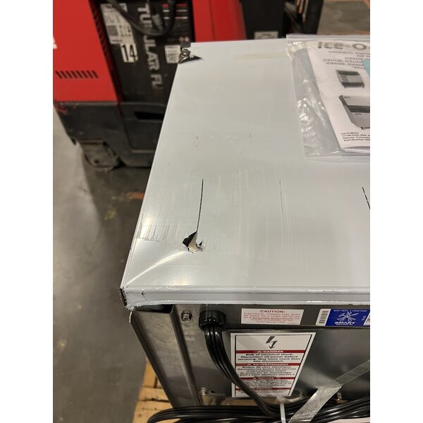 Scratch and Dent Ice-O-Matic ICEU220HA 24 1/2" Air Cooled Undercounter Half Dice Cube Ice Machine with 70 lb. Bin - 115V; 238 lb.