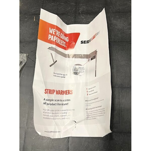 Scratch and Dent ServIt 60" Double Strip Warmer with Dual Adjustable Infinite Controls - 120V, 2,200W