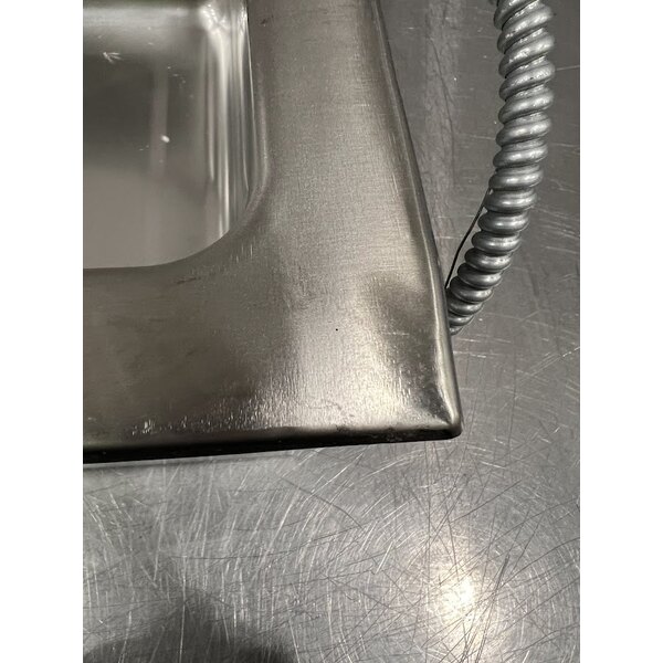 Scratch and Dent Avantco TM-12A Top Mount Drop-In Full Size Hot Food Well with Round Inside Corners and Drain - 120V, 1,500W