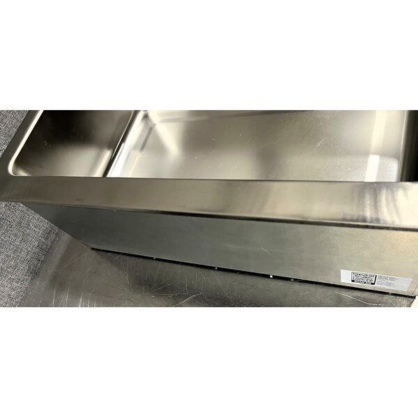 Scratch and Dent Avantco TM-12A Top Mount Drop-In Full Size Hot Food Well with Round Inside Corners and Drain - 120V, 1,500W